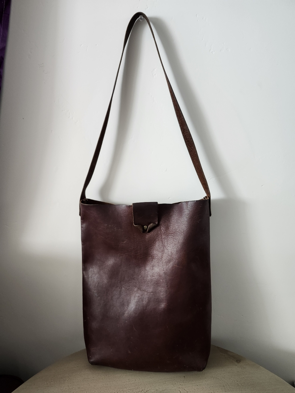 Leather Bag Raw Handmade - Picture 4 of 13